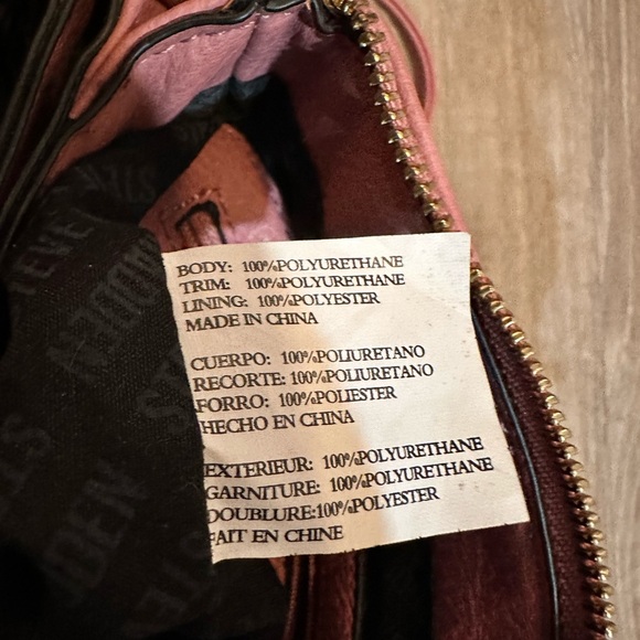 🌸Steve Madden Blush Mauve Crossbody Purse with Gold Spike Accents🌸 - Picture 15 of 16